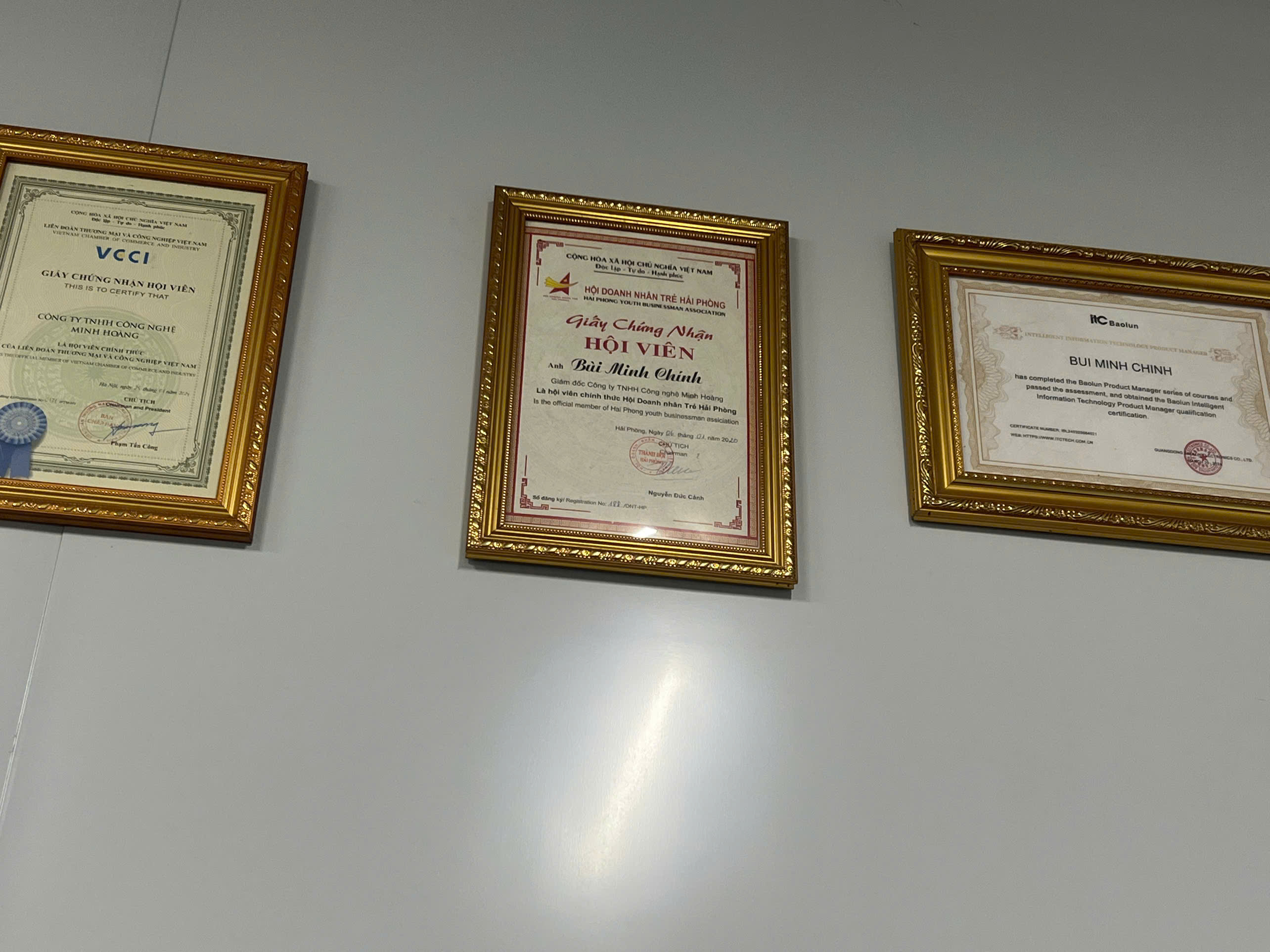 Certificate of company